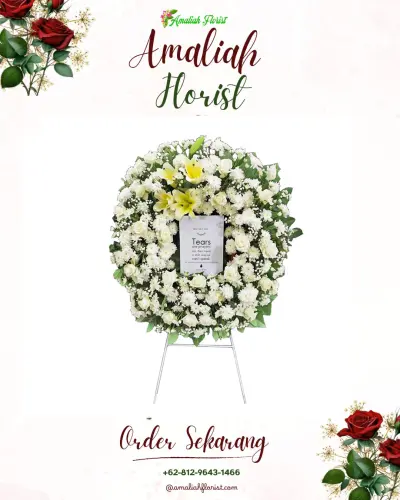 Krans Bunga Duka Cita di Cimangkok